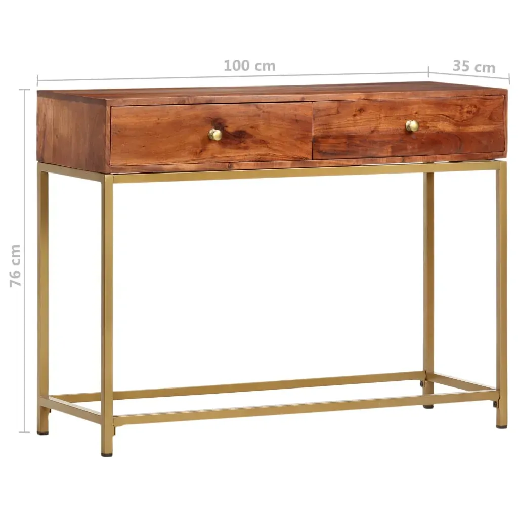 Console Table 100x35x76 cm Solid Wood Acacia Price