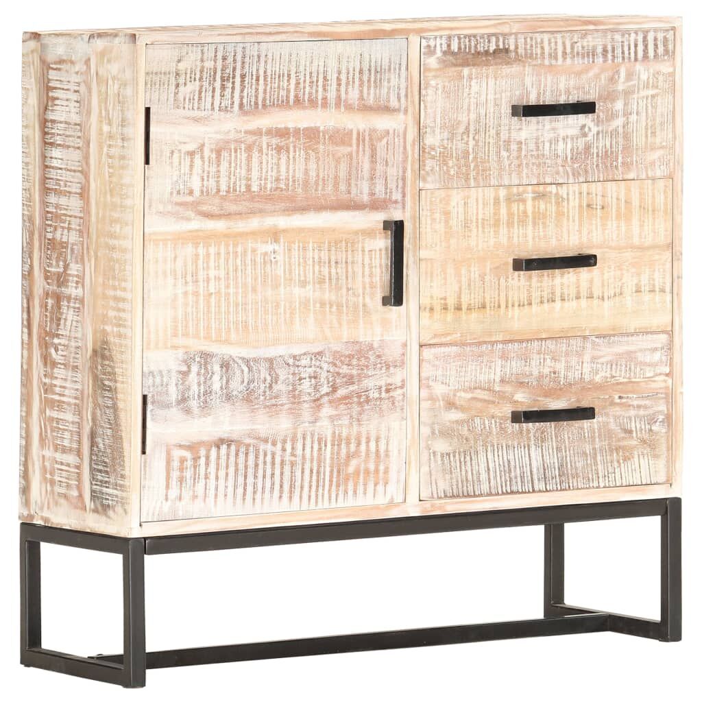 Sideboard White 73x30x75 cm Solid Acacia Wood Price