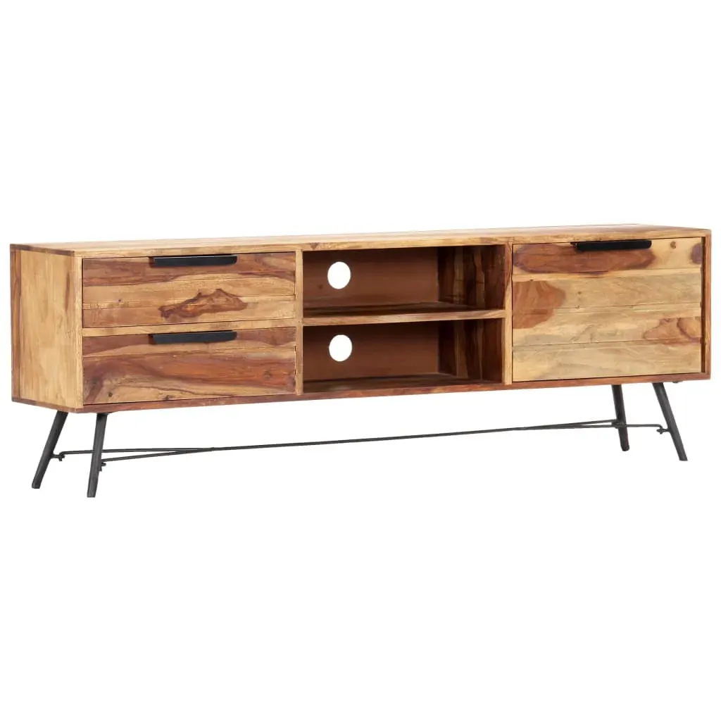 TV Cabinet 140x28x47 cm Solid Acacia Wood Price