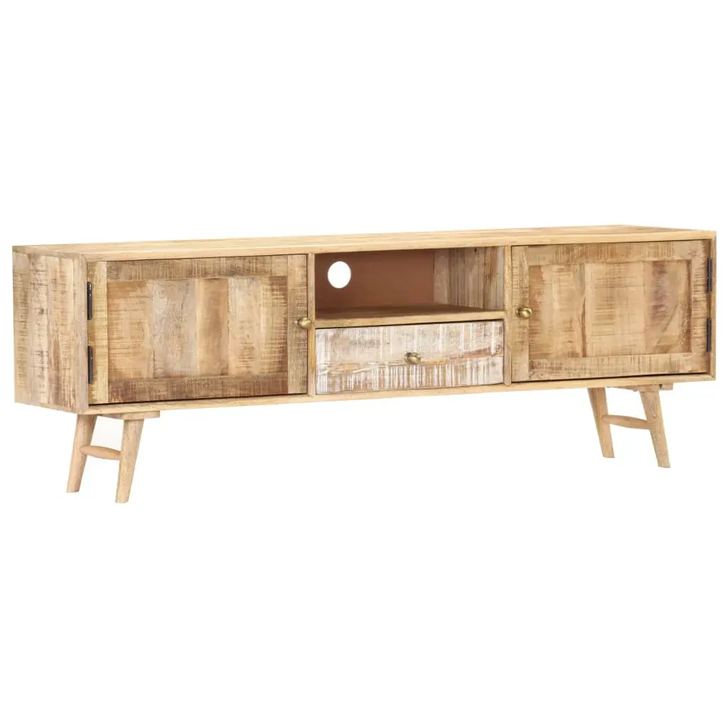 TV Cabinet 140x30x45 cm Solid Mango Wood Price