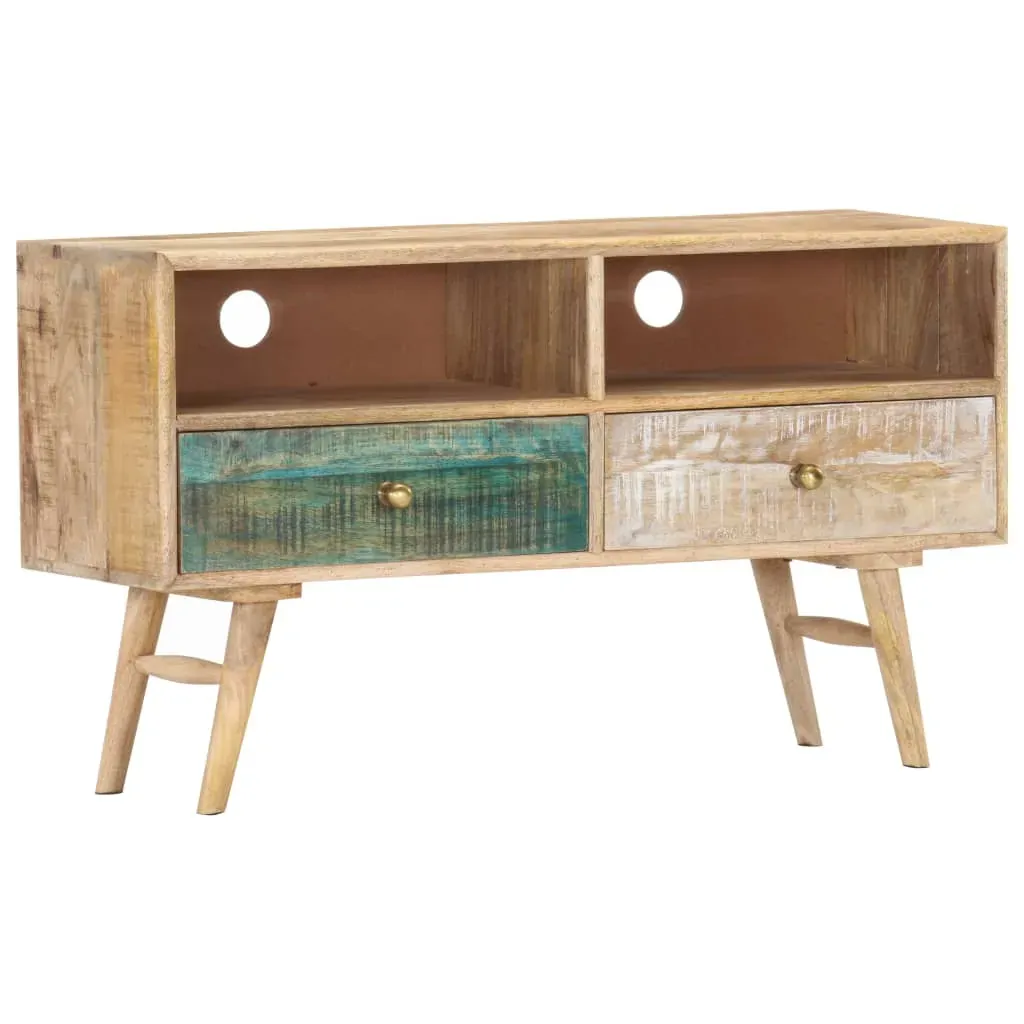 TV Cabinet 88x30x50 cm Solid Mango Wood Price