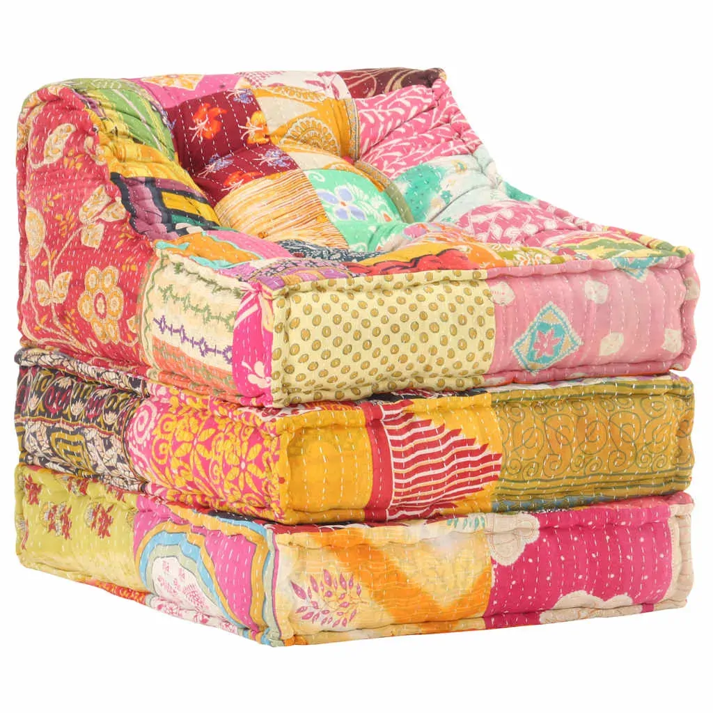 Modular Pouffe Patchwork Fabric Price