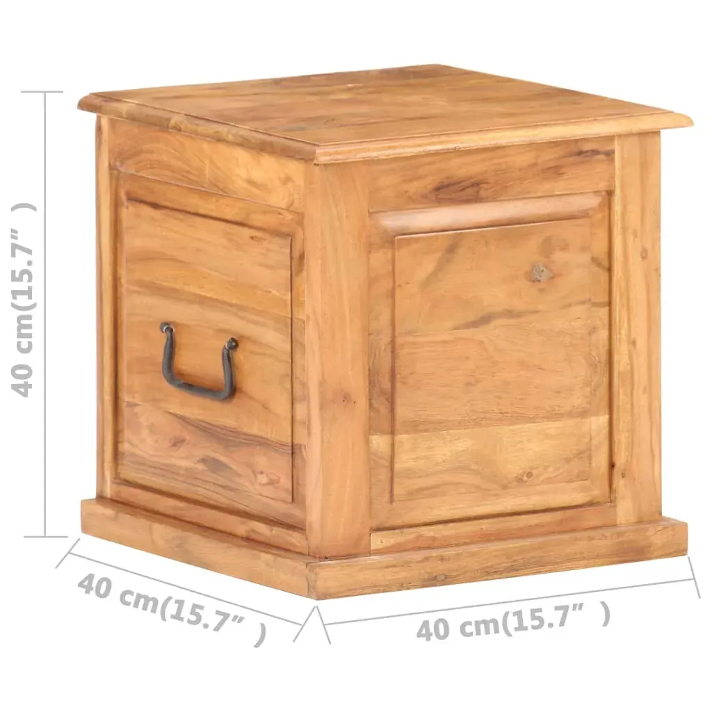 Chest 40x40x40 cm Solid Acacia Wood Price