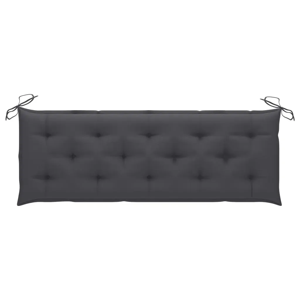 3-Seater Garden Bench with Cushion 150 cm Solid Eucalyptus Wood Price