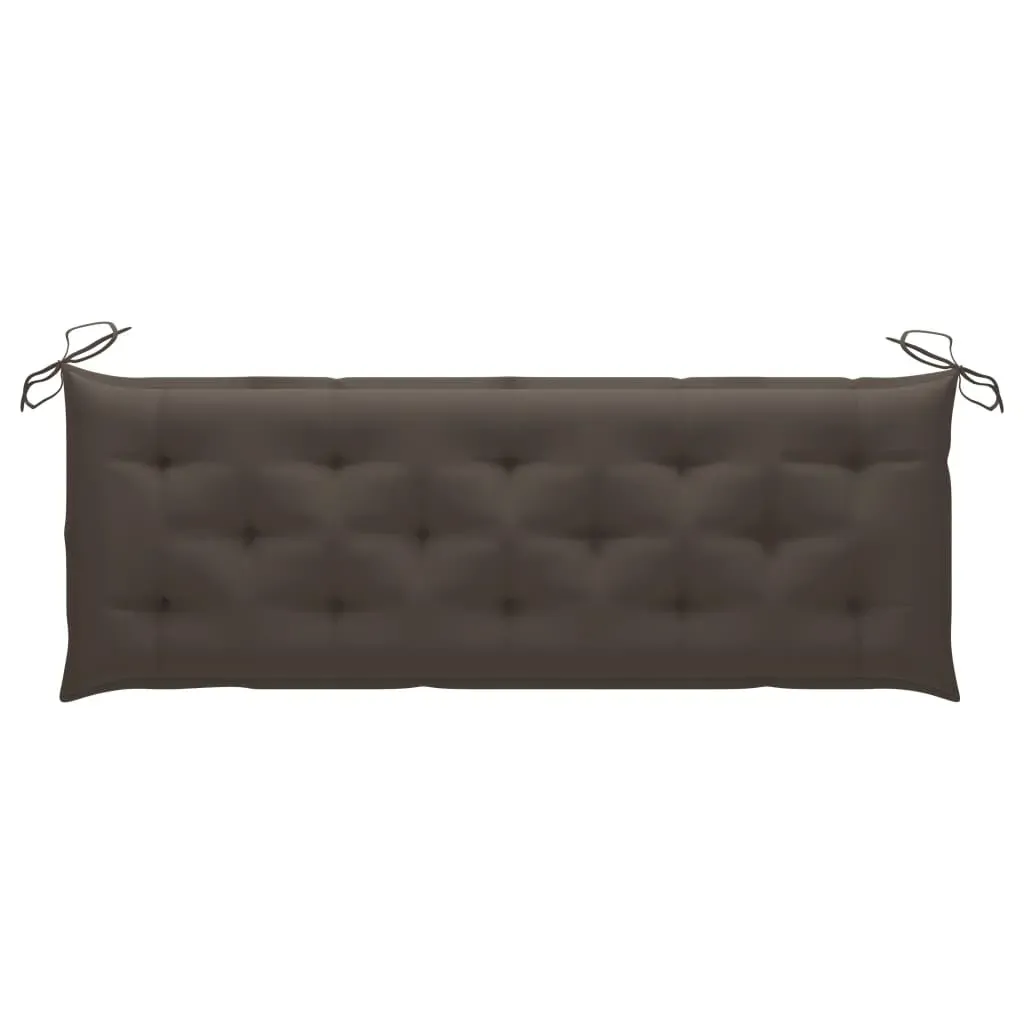 3-Seater Garden Bench with Cushion 150 cm Solid Eucalyptus Wood Price