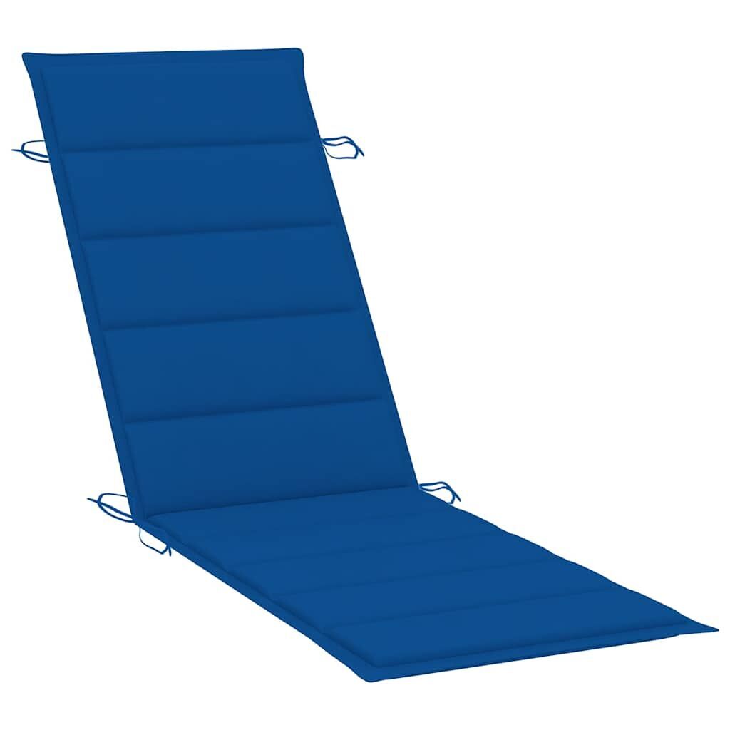 Sun Lounger with Cushion Grey Solid Acacia Wood Price