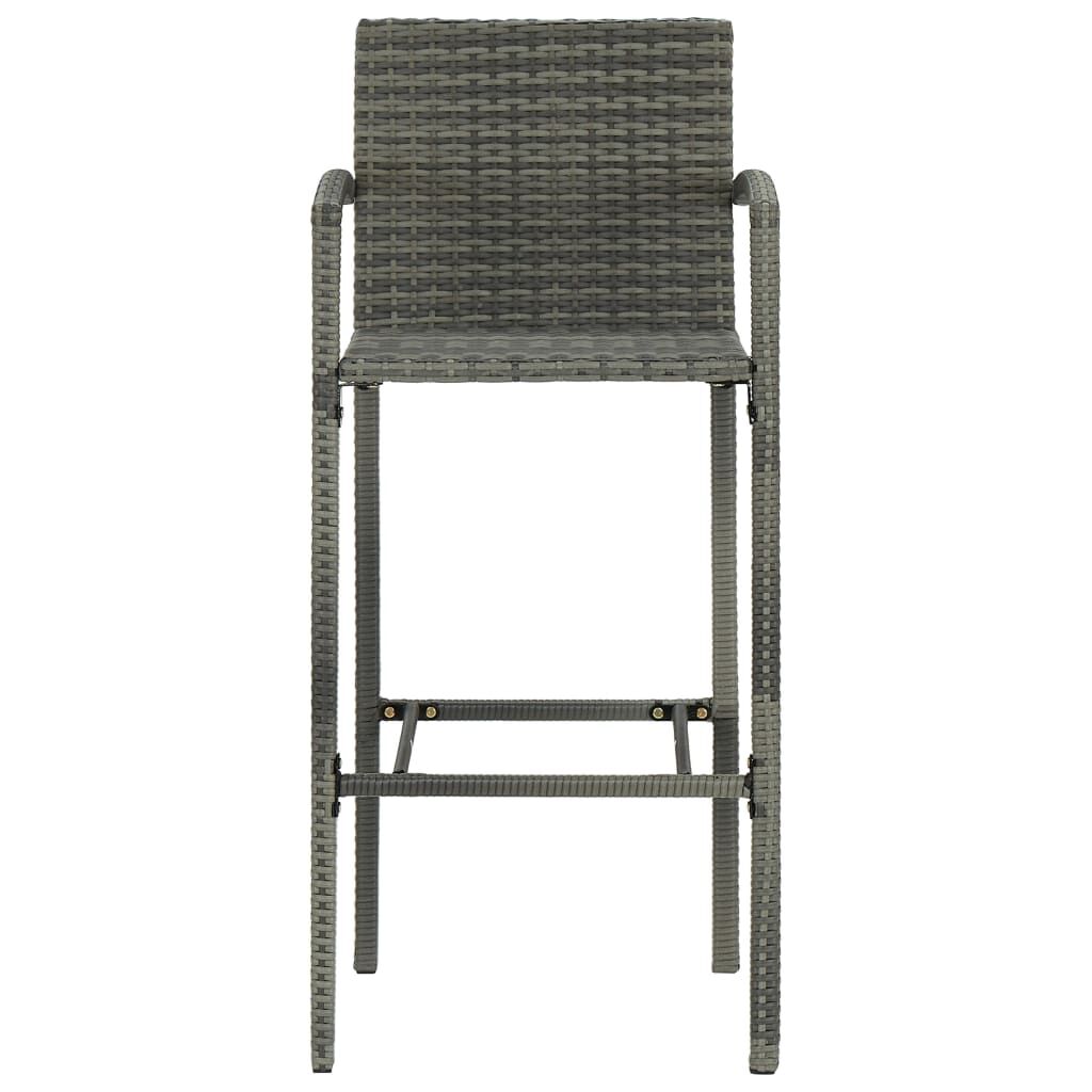 5 Piece Garden Bar Set Grey Price