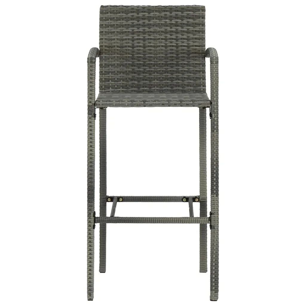 7 Piece Garden Bar Set Grey Price