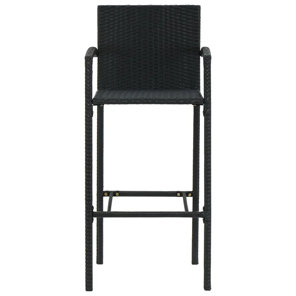 9 Piece Garden Bar Set Black Price