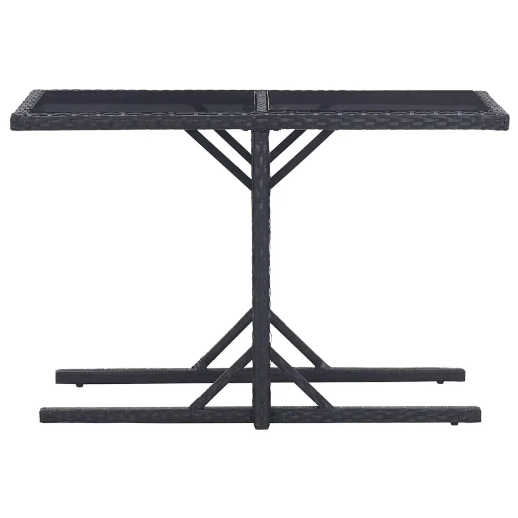 3 Piece Garden Dining Set Black Price