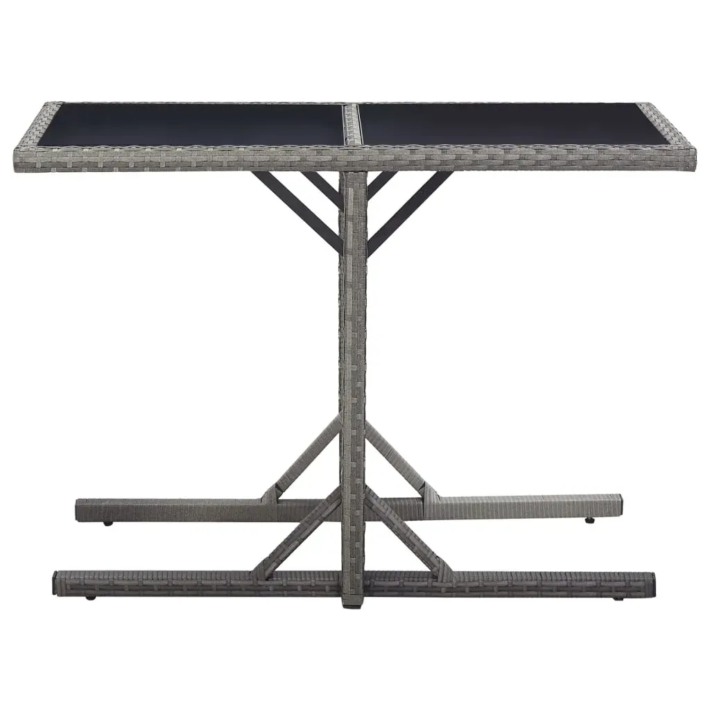 3 Piece Garden Dining Set Grey Price