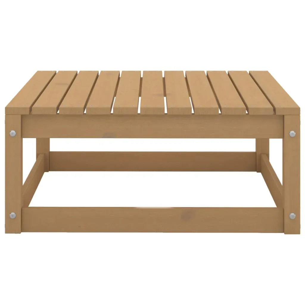 10 Piece Garden Lounge Set Honey Brown Solid Pinewood Price