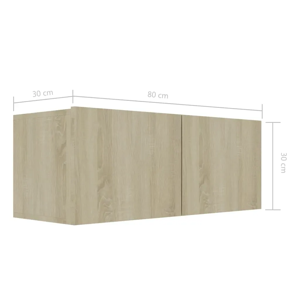 8 Piece TV Cabinet Set Sonoma Oak Engineered Wood Price