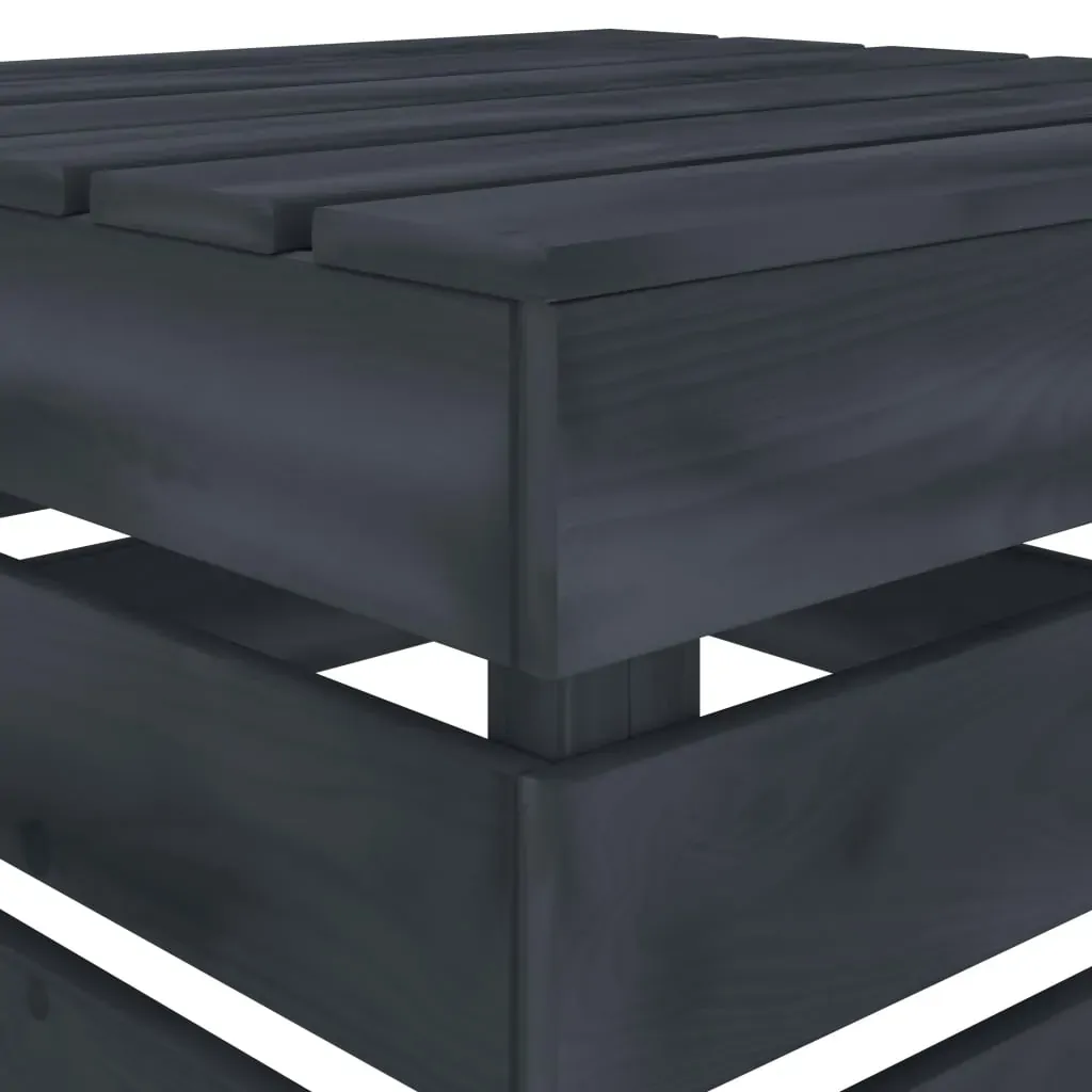 2 Piece Garden Pallet Lounge Set Grey Wood Price