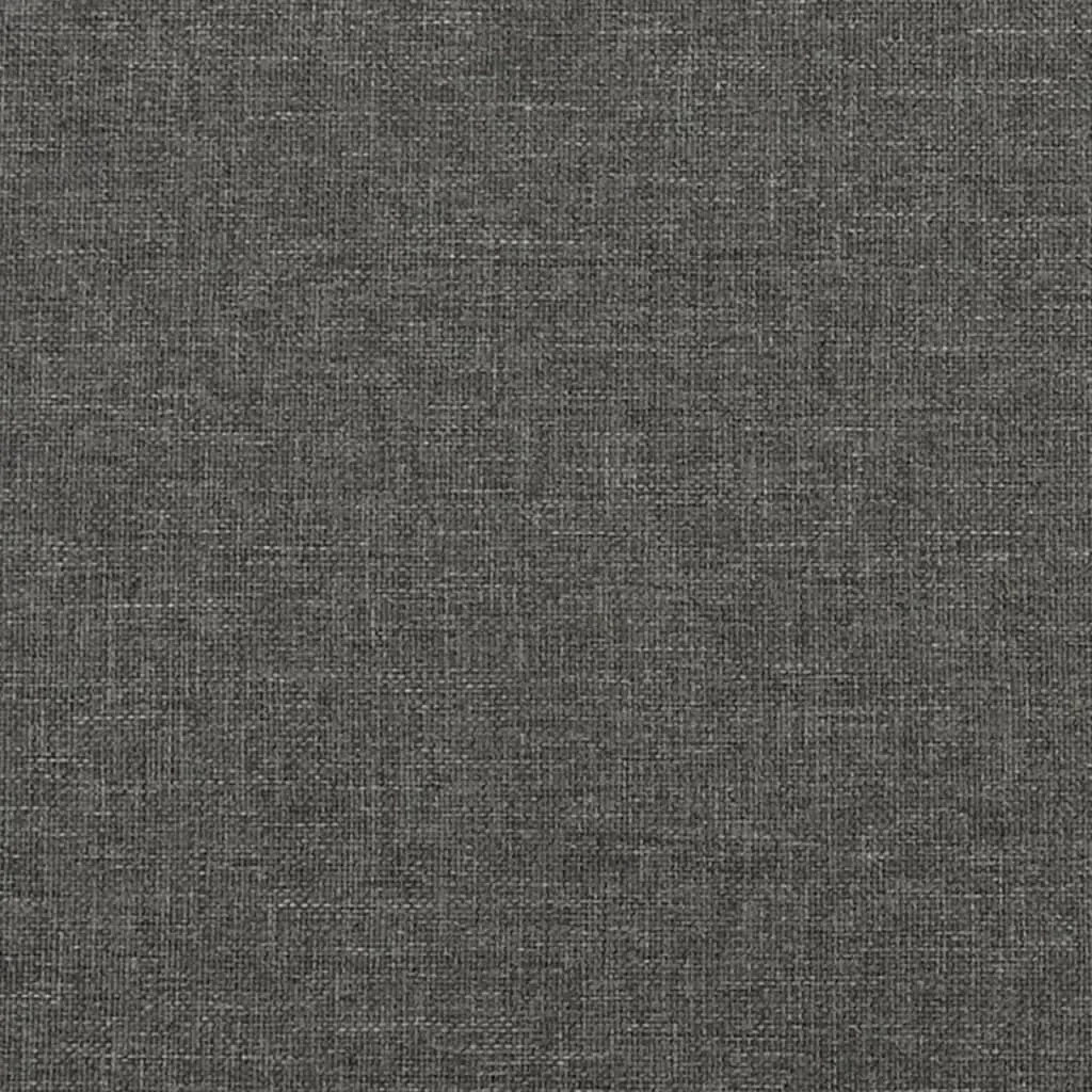 Box Spring Bed with Mattress Dark Grey 137x190 cm Fabric Price