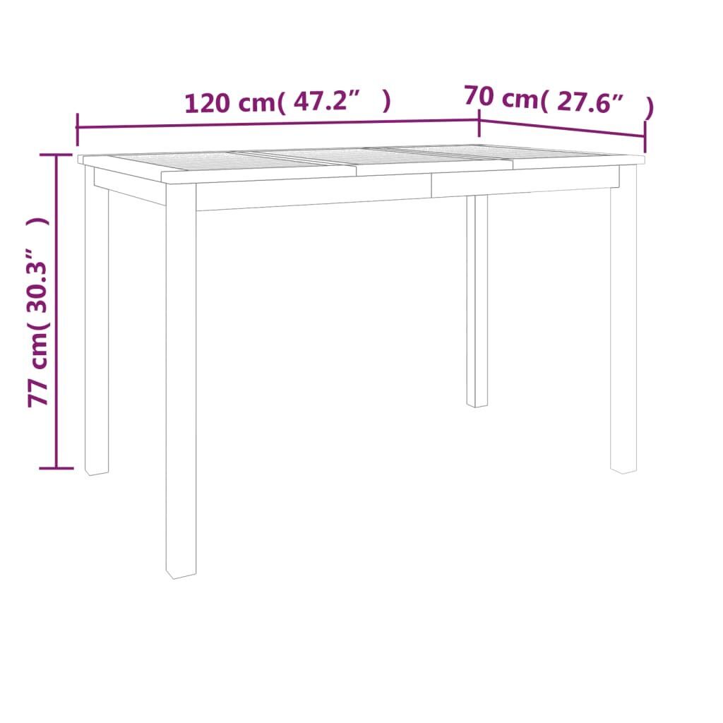5 Piece Garden Dining Set Solid Wood Teak Price