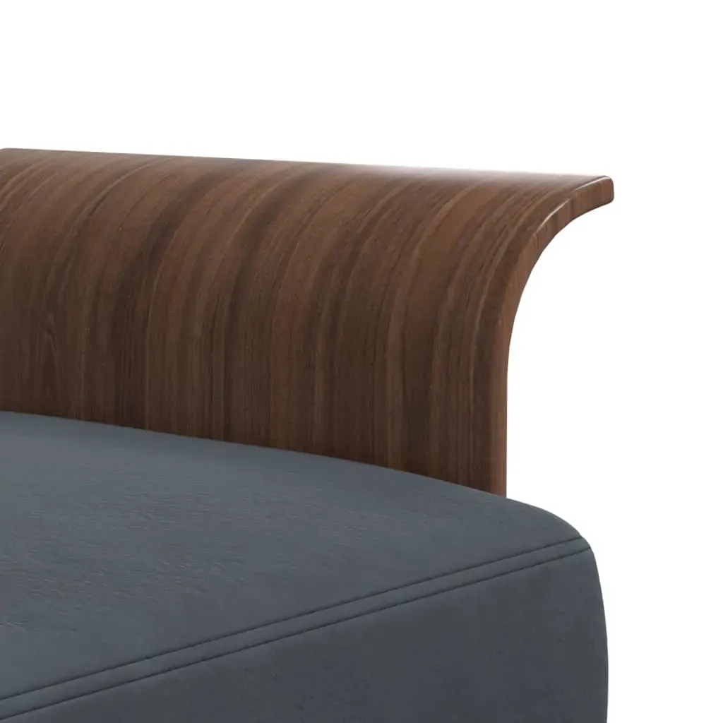 L-shaped Sofa Bed Dark Grey 279x140x70 cm Velvet Price