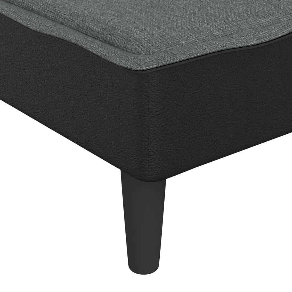 L-shaped Sofa Bed Dark Grey 255x140x70 cm Fabric Price