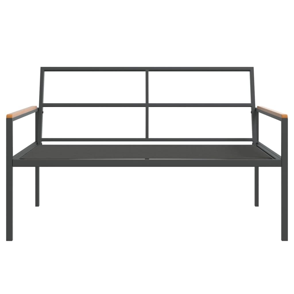 4 Piece Garden Lounge Set with Cushions Anthracite Steel Price