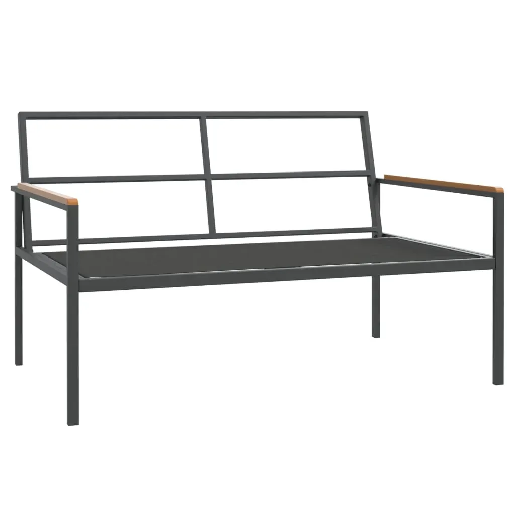4 Piece Garden Lounge Set with Cushions Anthracite Steel Price