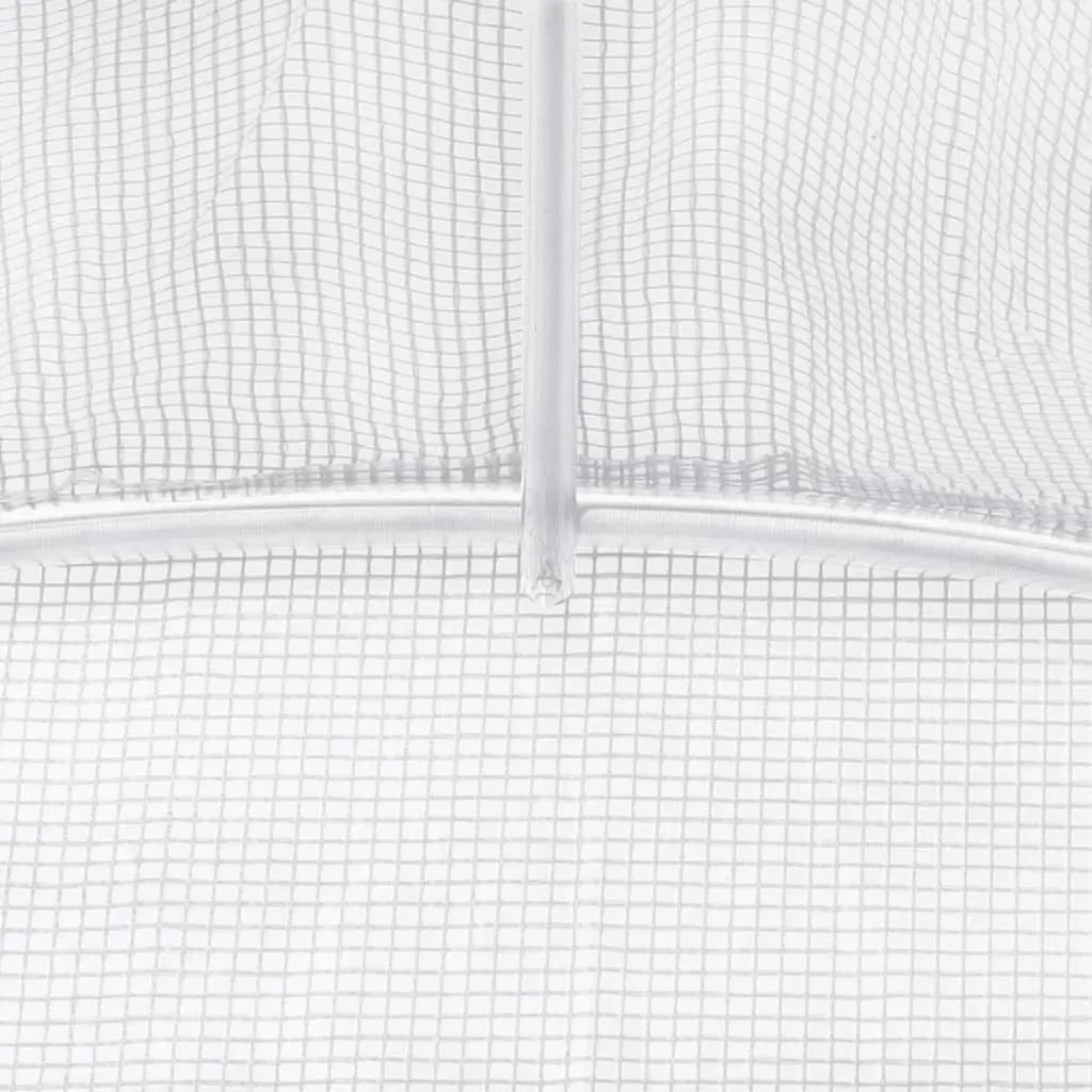 Greenhouse with Steel Frame White 32 m² 8x4x2 m Price