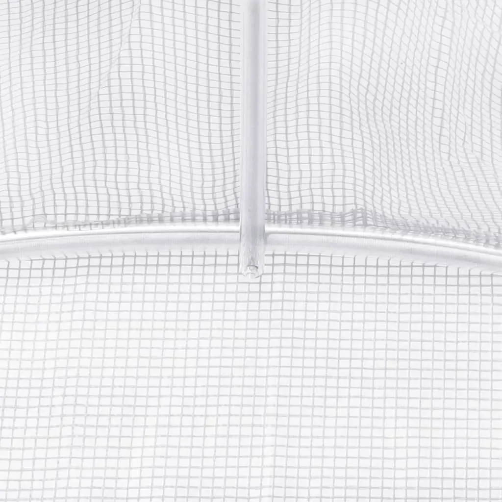 Greenhouse with Steel Frame White 40 m² 10x4x2 m Price