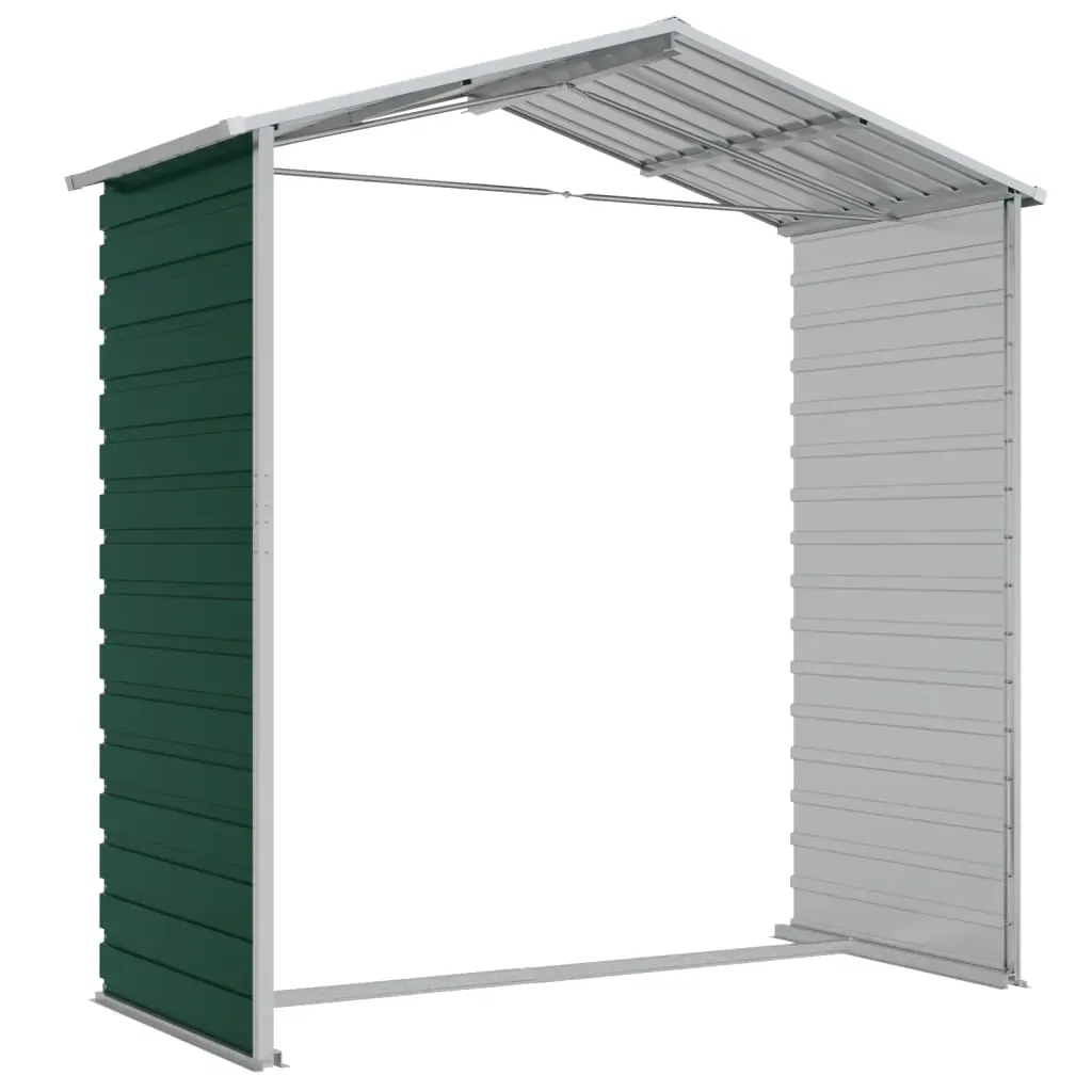 Garden Shed Green 191x130x198 cm Galvanised Steel Price