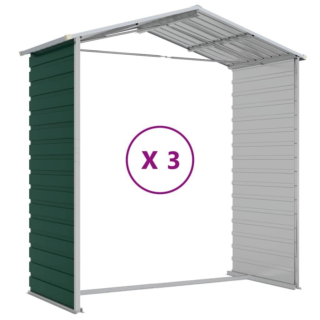 Garden Shed Green 191x300x198 cm Galvanised Steel Price