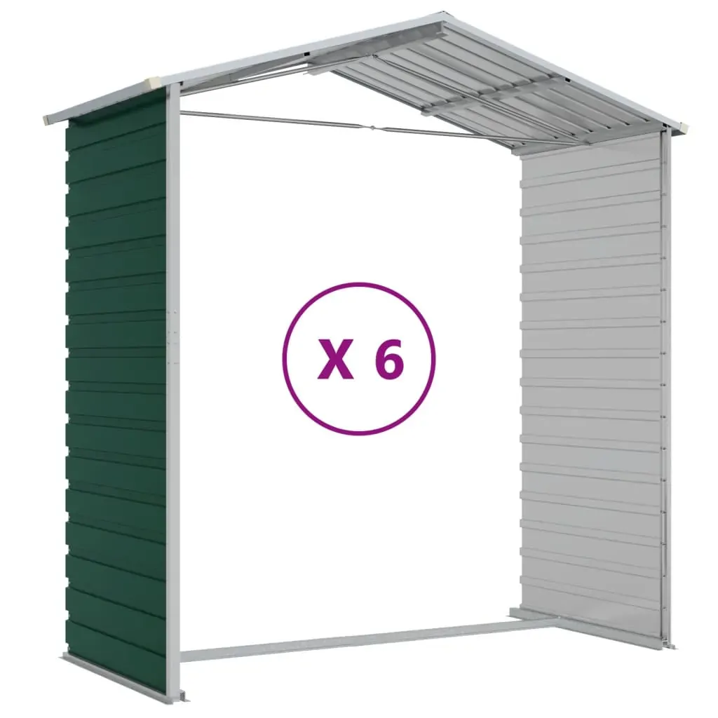 Garden Shed Green 191x555x198 cm Galvanised Steel Price