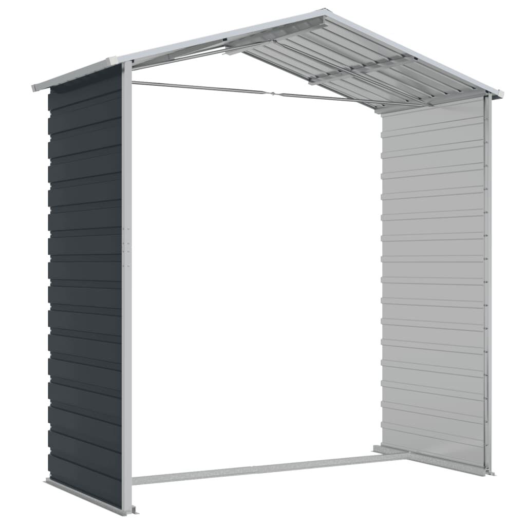 Garden Shed Anthracite 191x130x198 cm Galvanised Steel Price