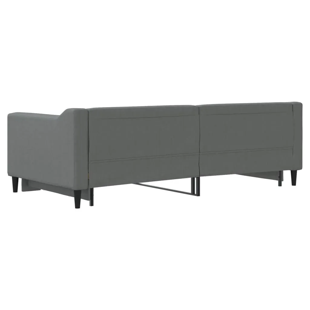 Daybed with Trundle without Mattress Dark Grey 90x190 cm Price