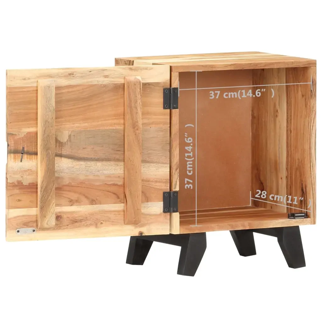 Bedside Cabinet 40x30x51 cm Solid Acacia Wood Price