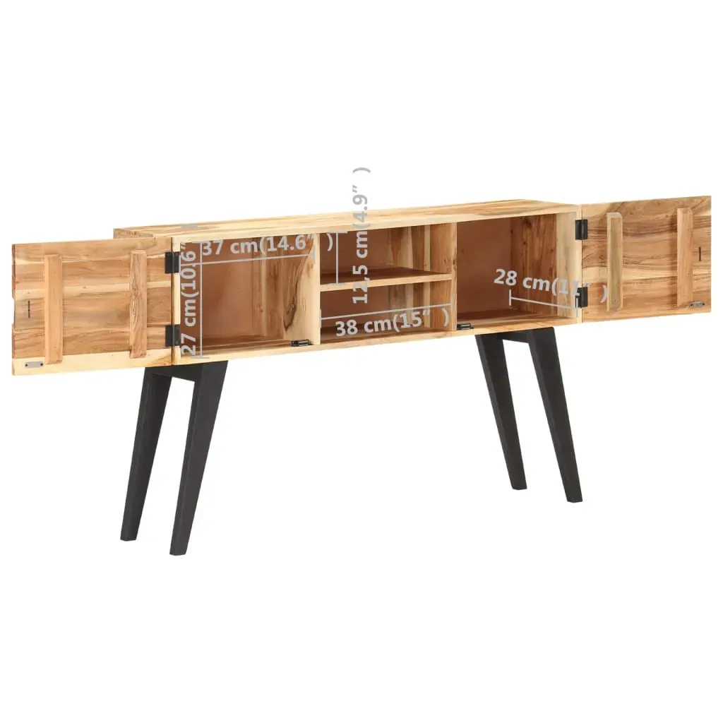 Sideboard 120x30x75 cm Solid Acacia Wood Price