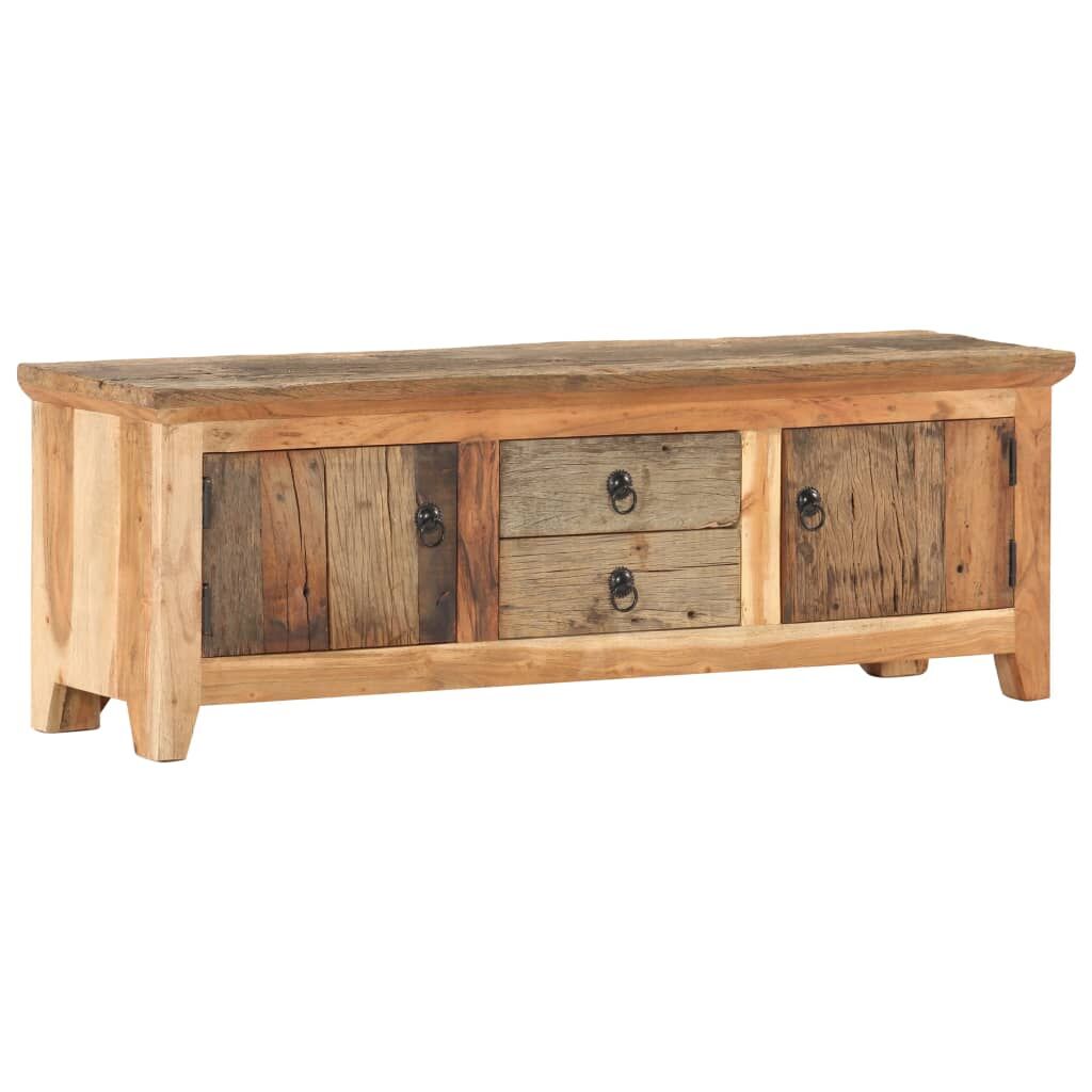 TV Cabinet 120x30x40 cm Solid Acacia Wood and Reclaimed Wood Price