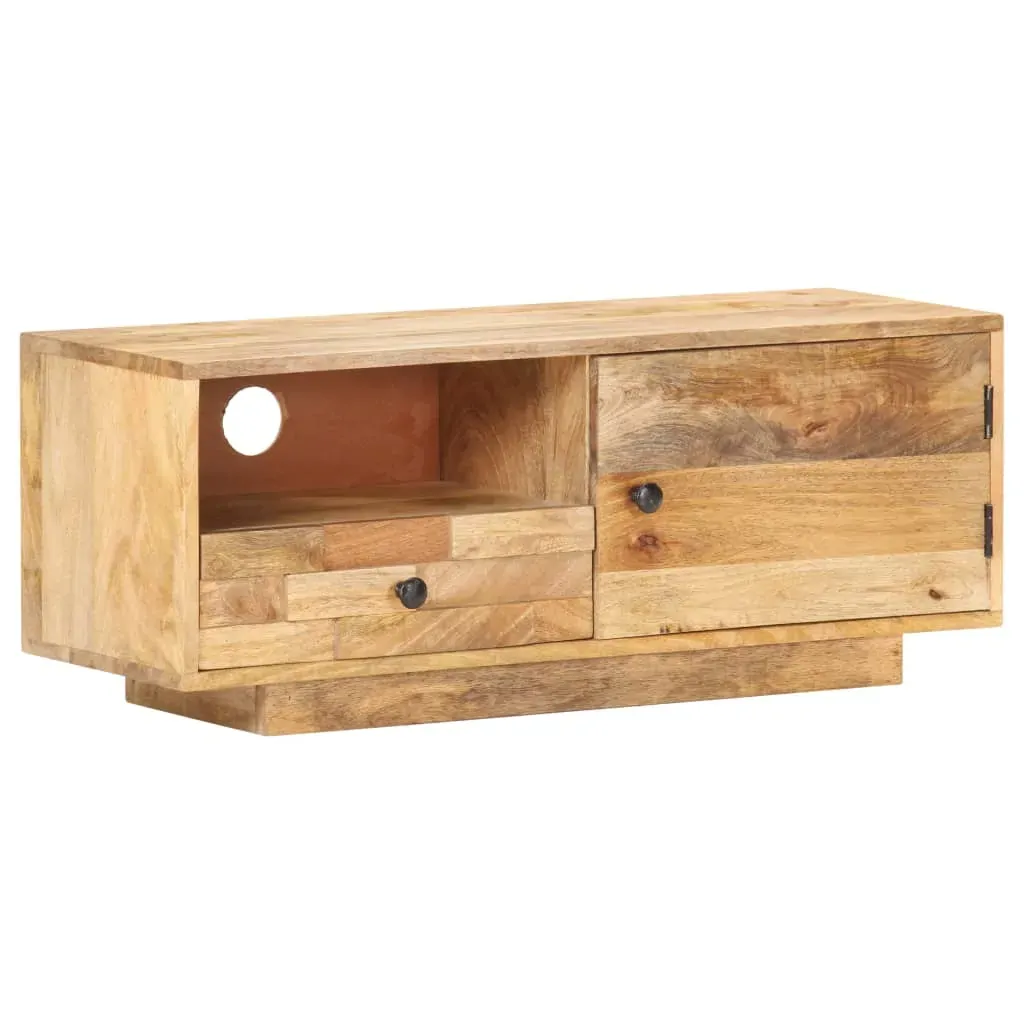 TV Cabinet 90x30x35 cm Solid Mango Wood Price