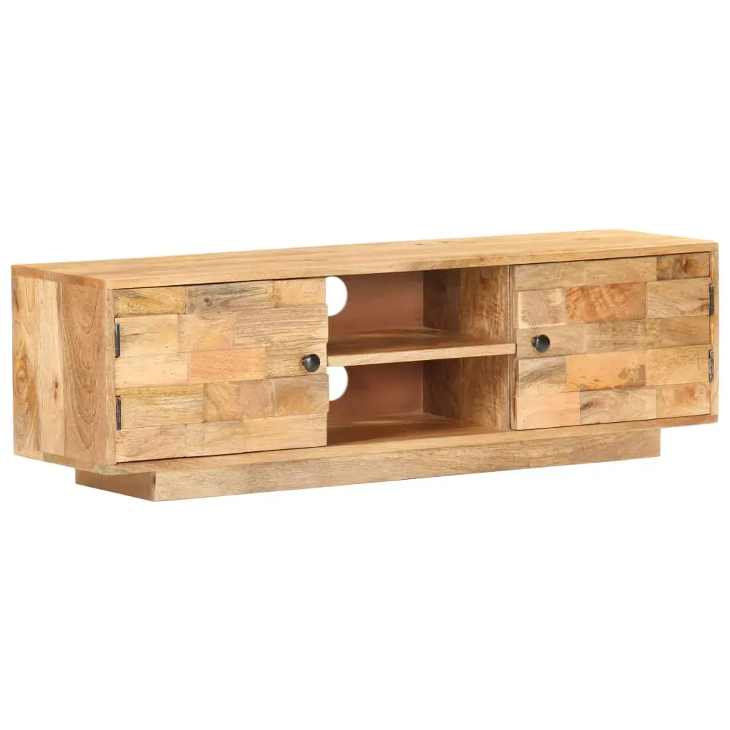 TV Cabinet 116x30x35 cm Solid Mango Wood Price
