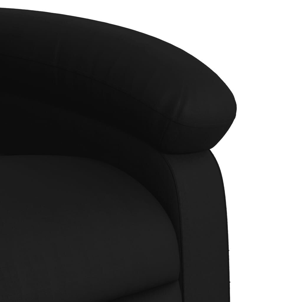 Electric Stand up Massage Recliner Chair Black Faux Leather Price