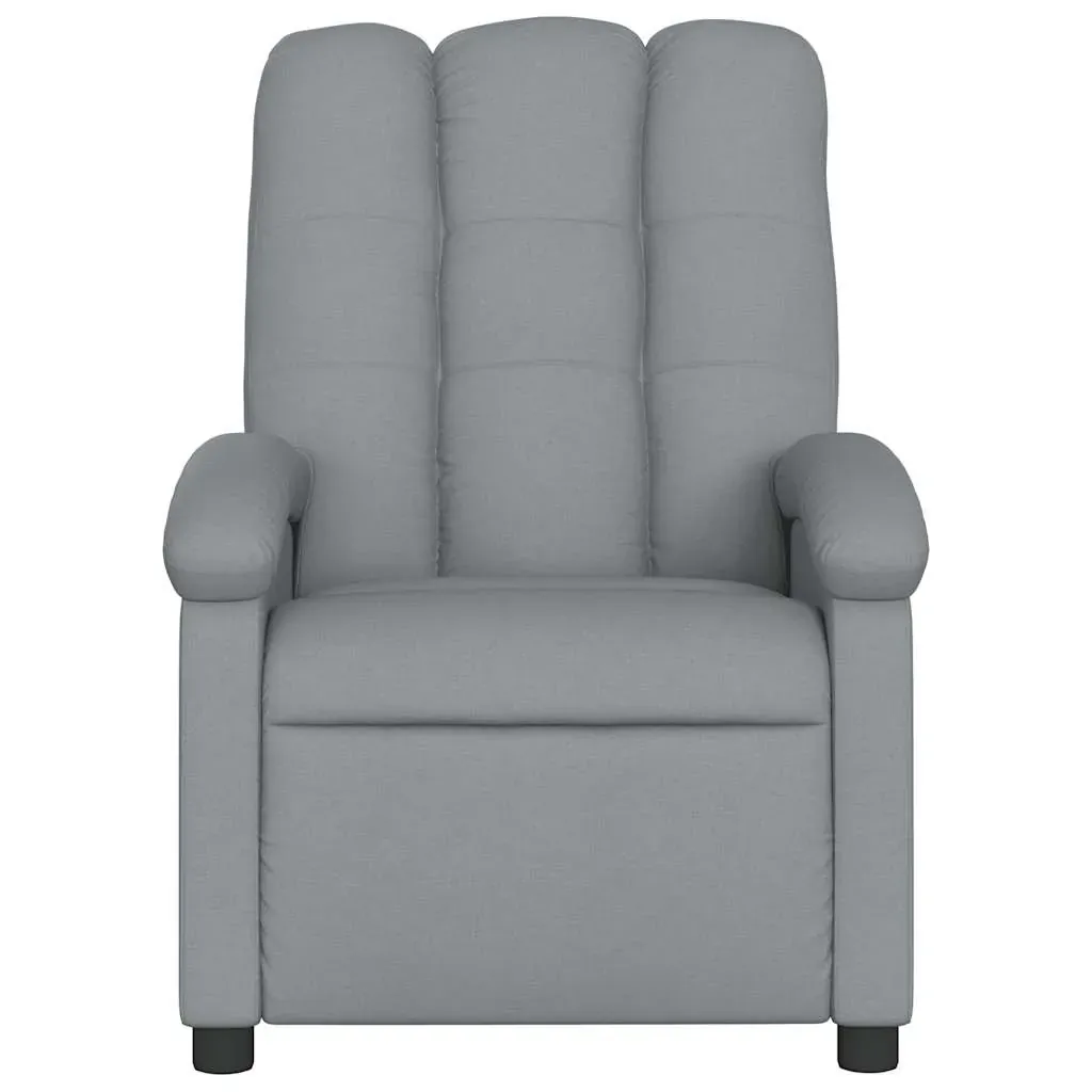 Electric Massage Recliner Chair Light Grey Fabric Price