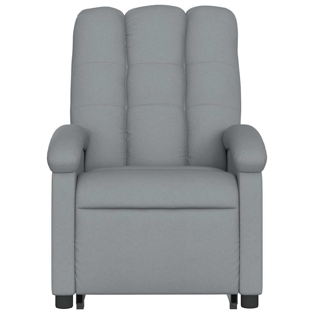 Stand up Massage Recliner Chair Light Grey Fabric Price