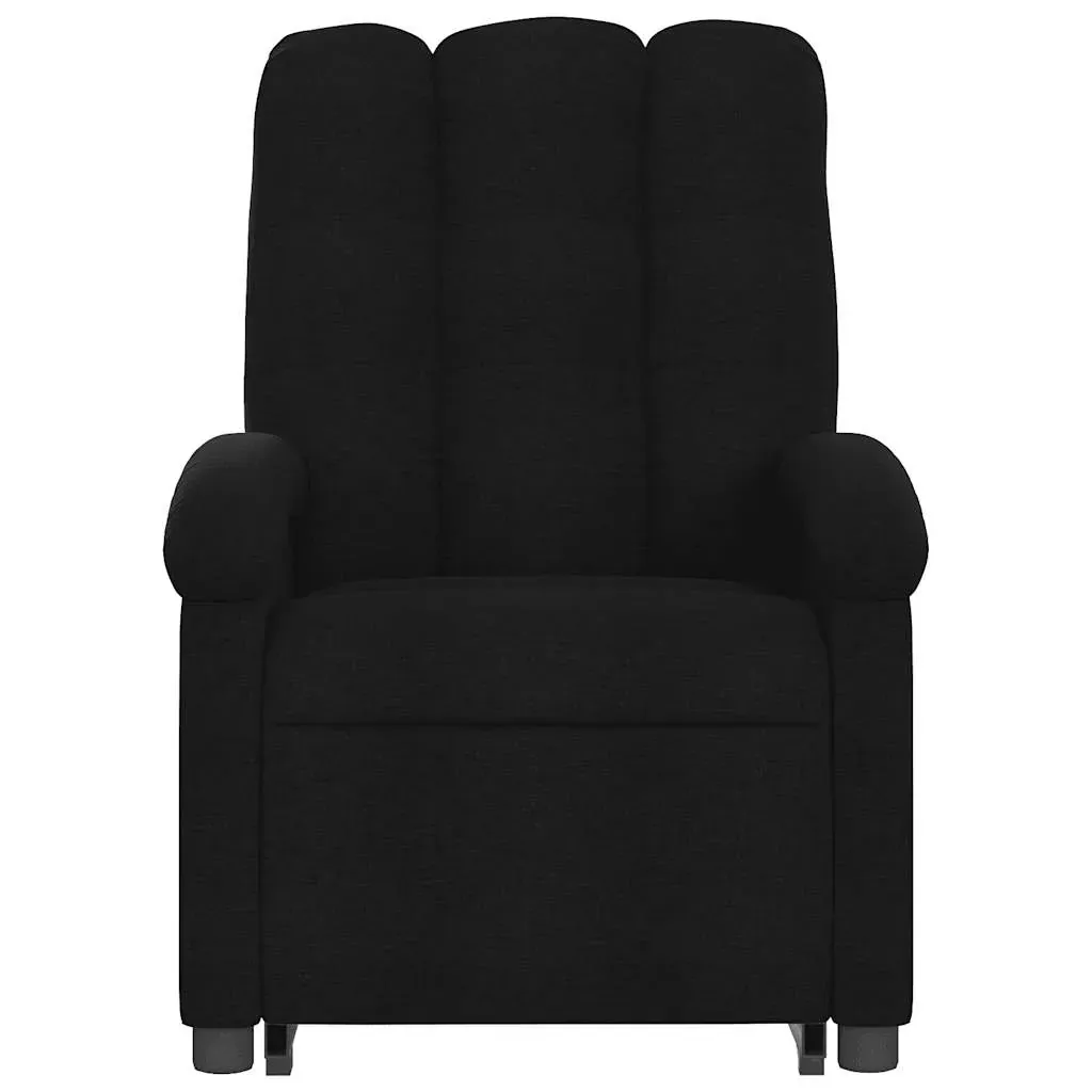 Electric Stand up Massage Recliner Chair Black Fabric Price