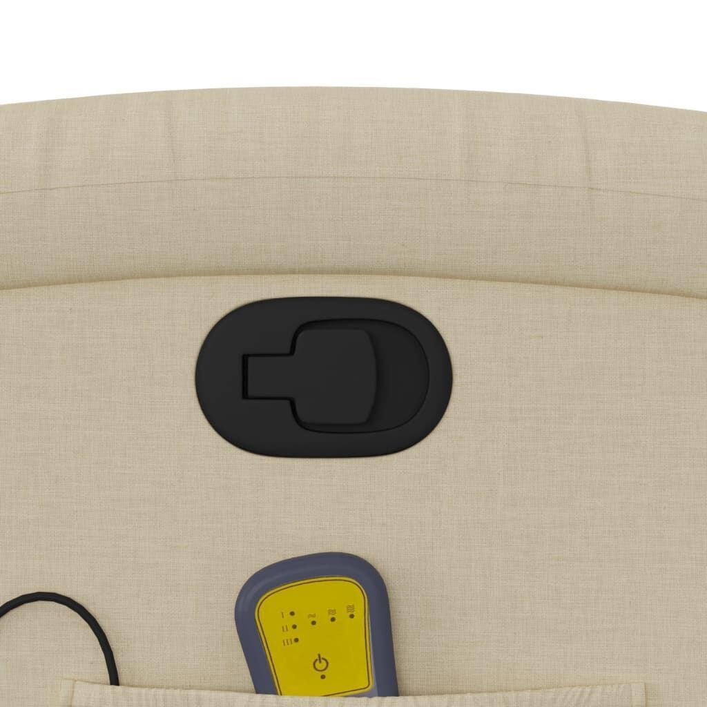 Massage Recliner Chair Cream Fabric Price