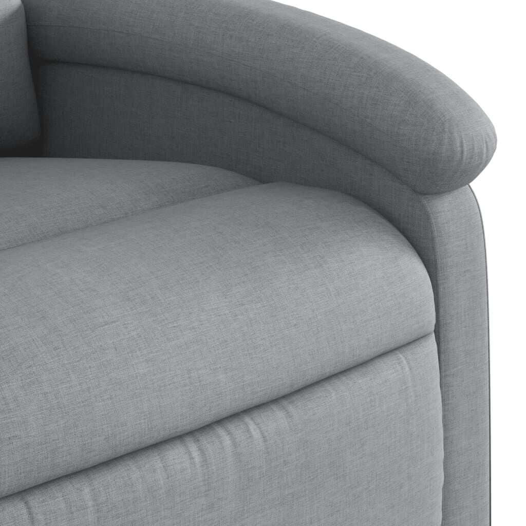 Electric Recliner Chair Light Grey Fabric Price