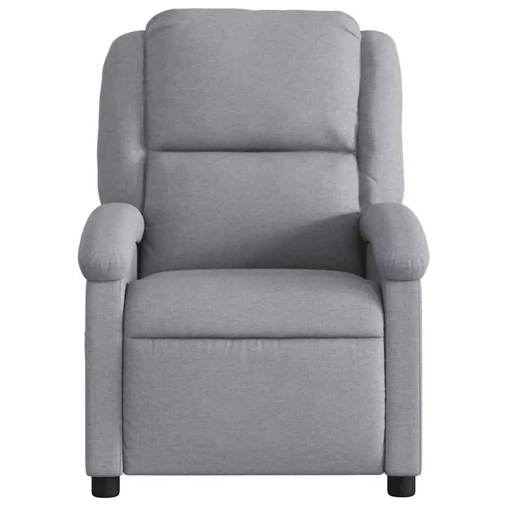 Electric Massage Recliner Chair Light Grey Fabric Price