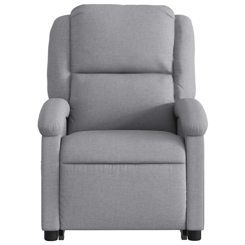 Stand up Recliner Chair Light Grey Fabric Price