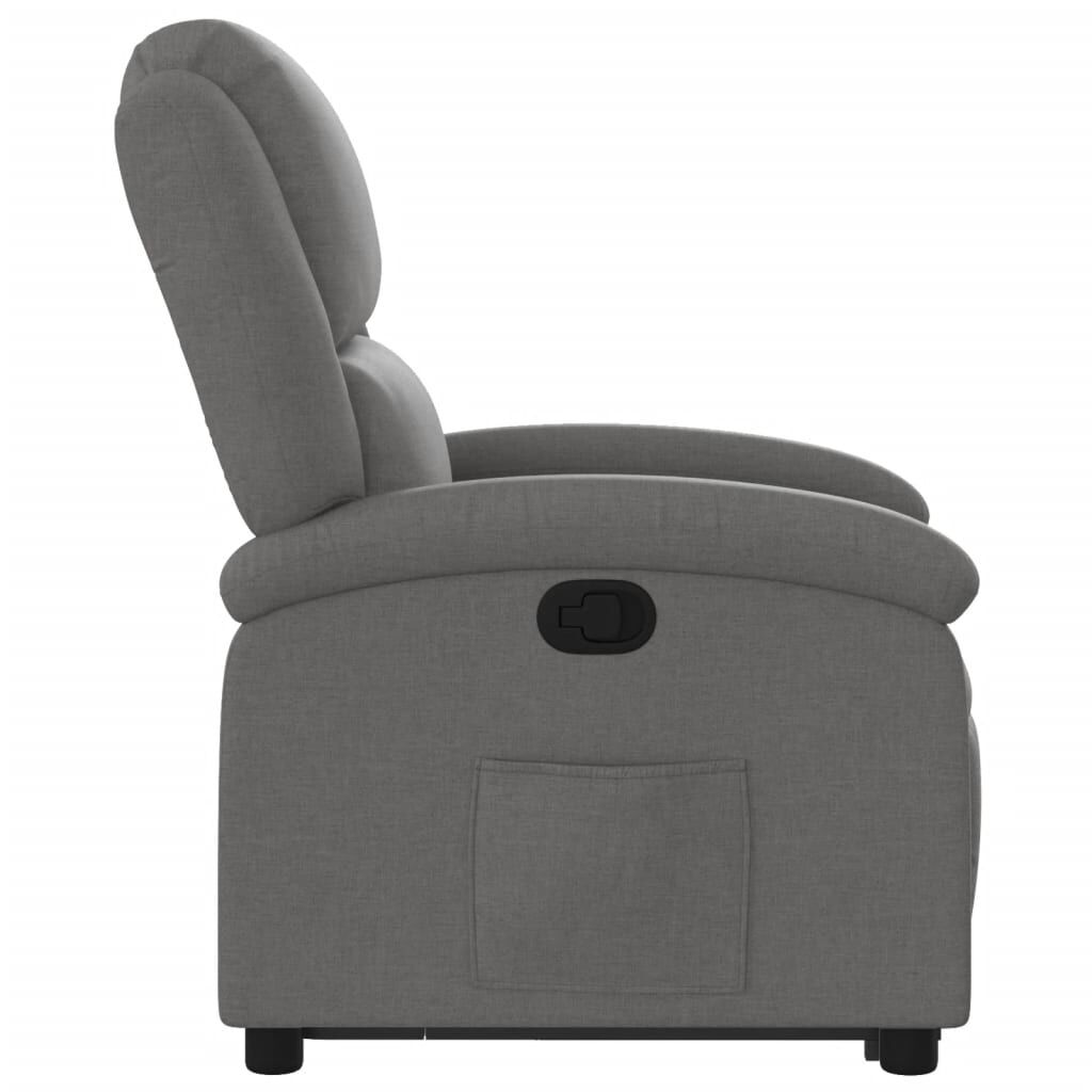 Stand up Recliner Chair Dark Grey Fabric Price