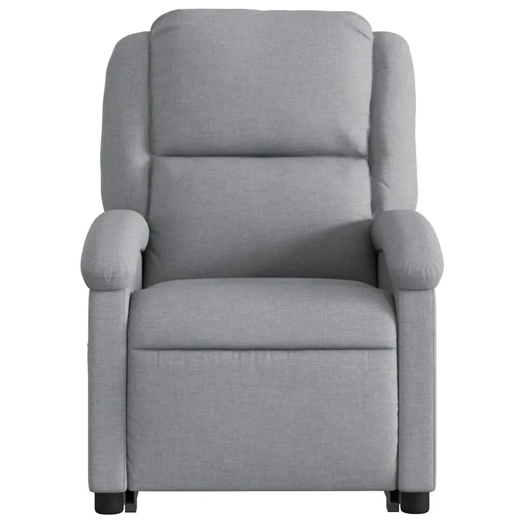 Electric Stand up Massage Recliner Chair Light Grey Fabric Price