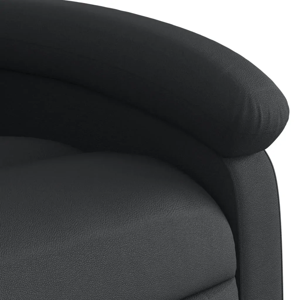 Massage Recliner Chair Black Real Leather Price