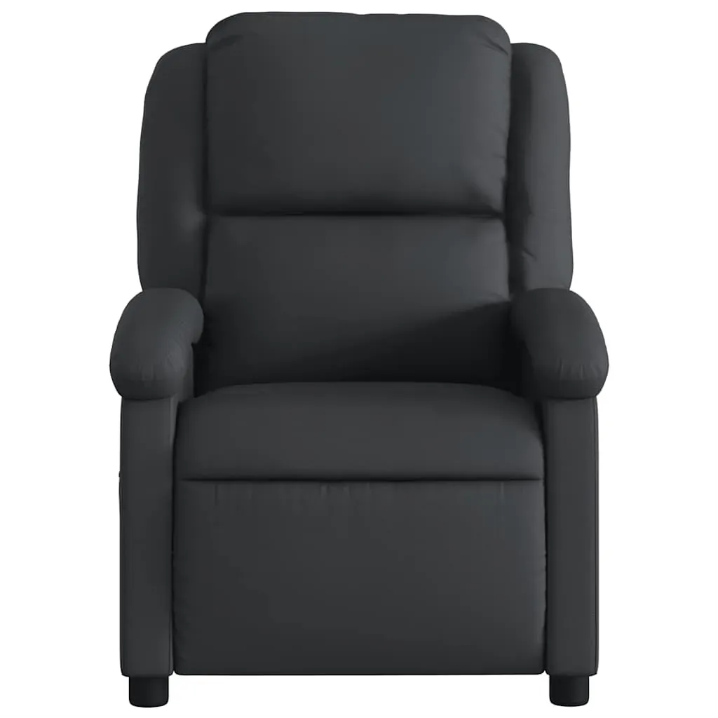 Electric Massage Recliner Chair Black Real Leather Price