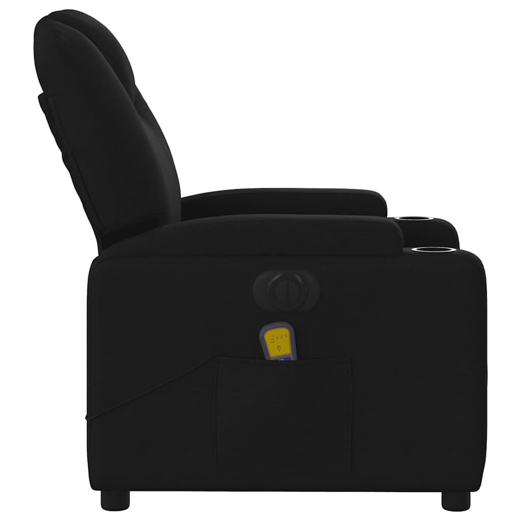 Electric Massage Recliner Chair Black Fabric Price