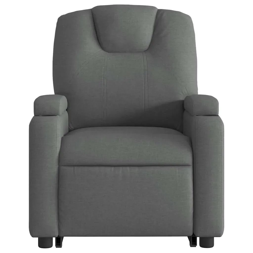 Stand up Massage Recliner Chair Dark Grey Fabric Price